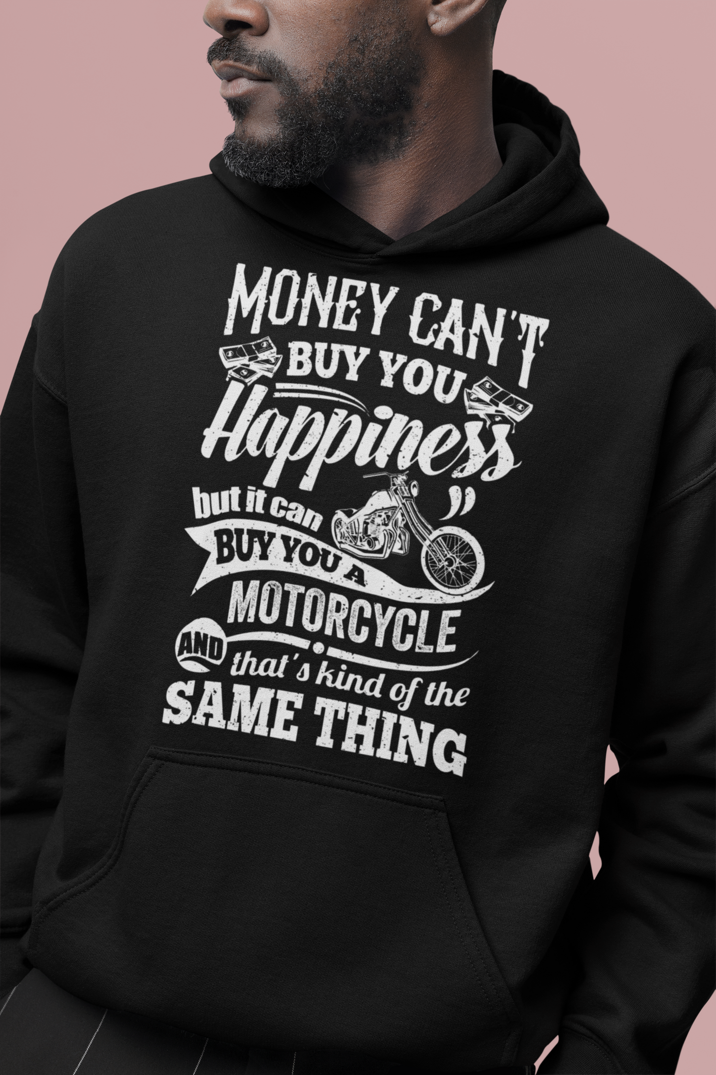 Money Can't Buy Happiness Oversized Hoodie