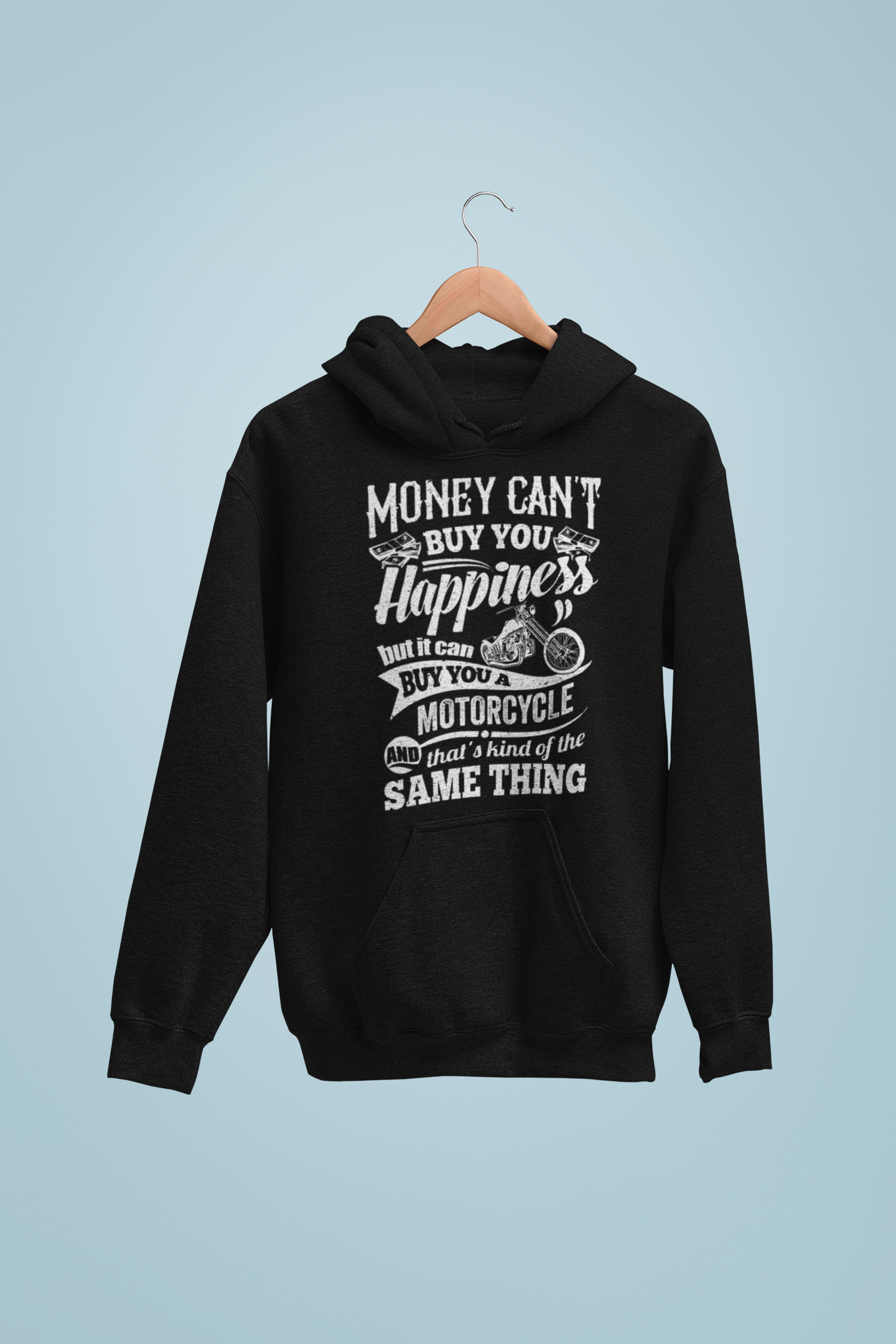 Money Can't Buy Happiness Oversized Hoodie